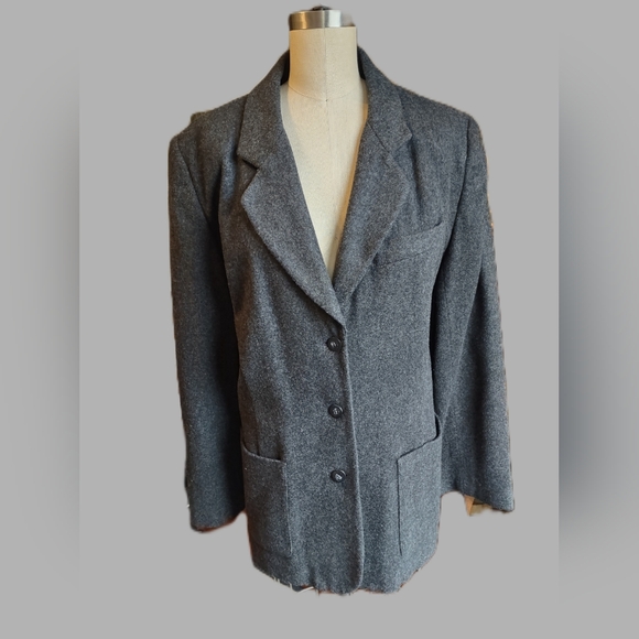 Vintage Eddie Bauer Charcoal Blazer - Picture 2 of 7